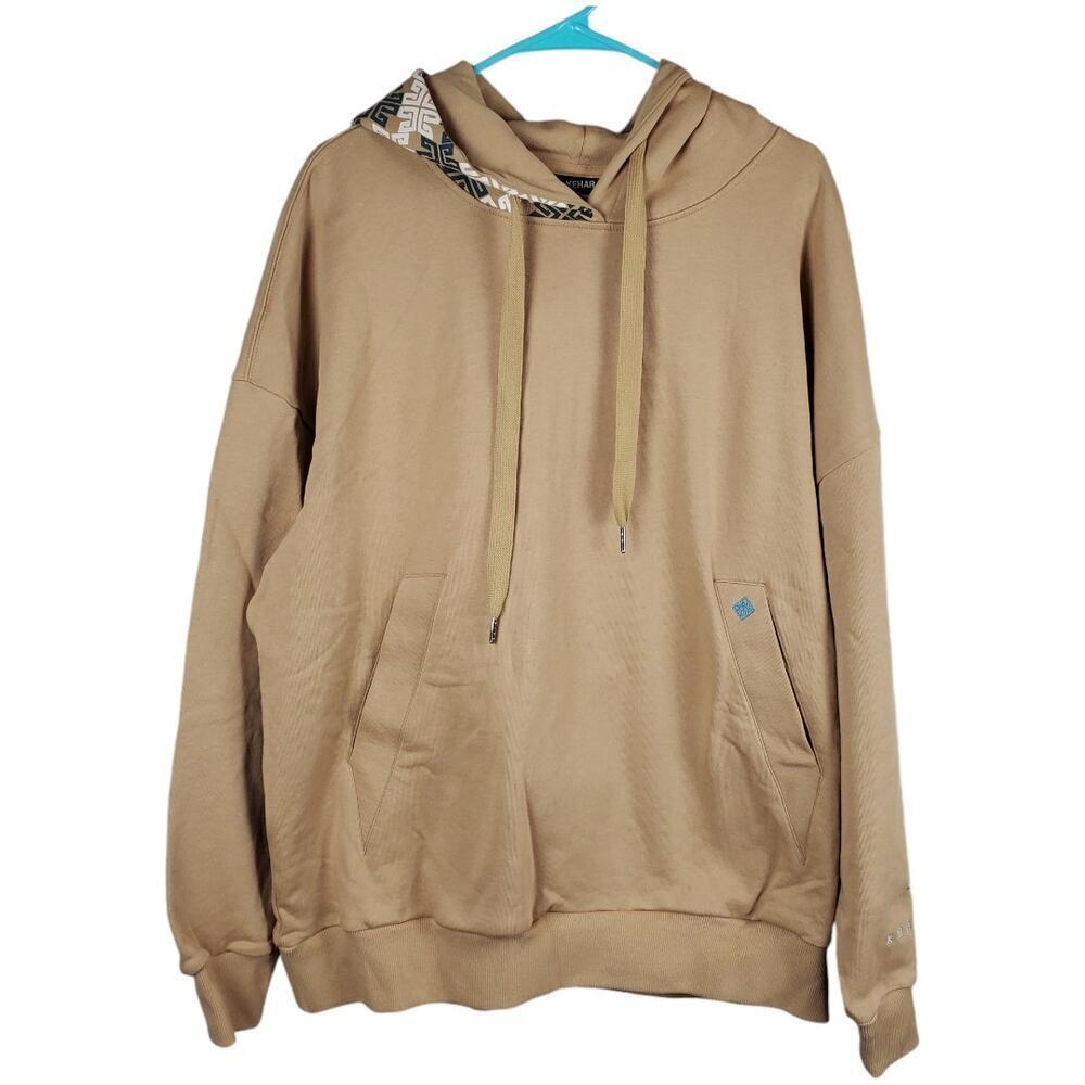 Kehar Women Powered by Culture Pullover Hooded Sweater Size Large New With Tag